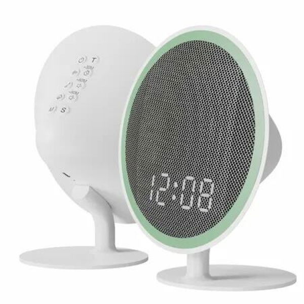 White Noise Machine with Bluetooth,39 Soothing Sounds LED Night Light and Clock Display for Sleeping,Sleep Sound Machine for Office,Insomniacs