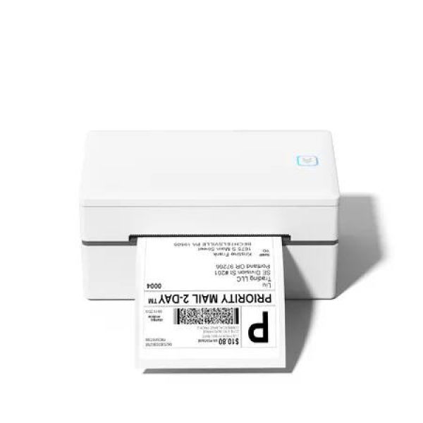 White Thermal Electronic Label Printer Bluetooth Universal Express Printer for Computers & Mobile Phones