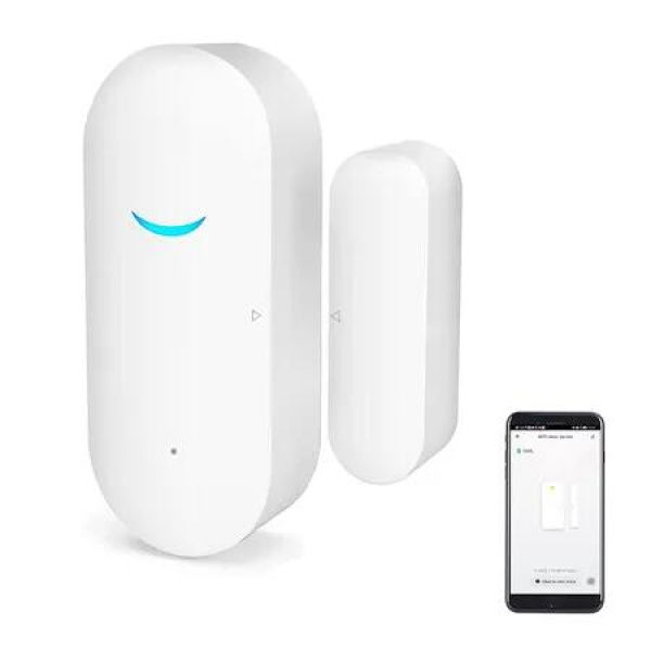 WiFi Door and Window Sensors, Tuya Smart Alarm with Notification APP Control Home Security Alarm System