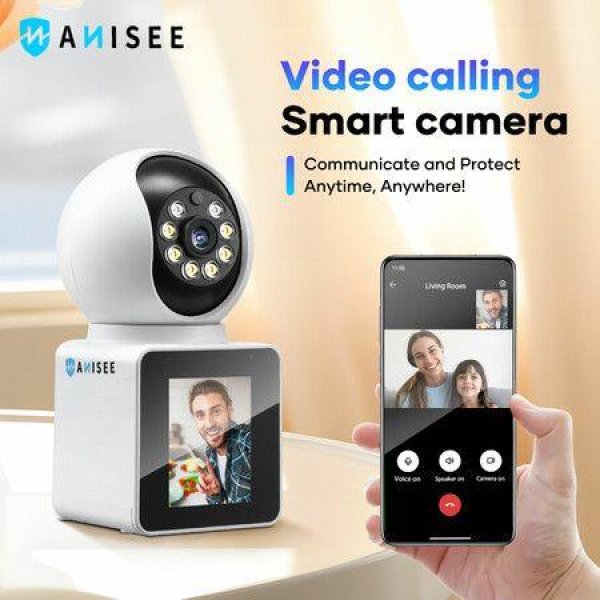 WiFi Security Camera Baby Home Cam Wireless Surveillance Motion Detection 2K 3MP 2 Way Video Pet Smart Indoor Desktop Monitor
