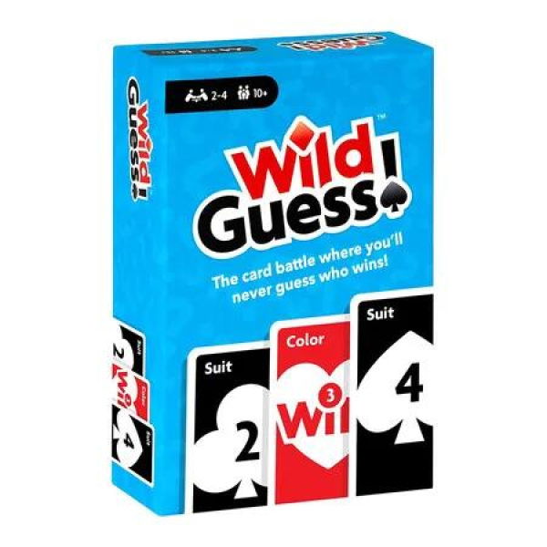 Wild Guess, The Fast Paced, Unpredictable, Insanely Competitive Card Game for 2 to 4 Players, Great Travel Game for Friends and Family