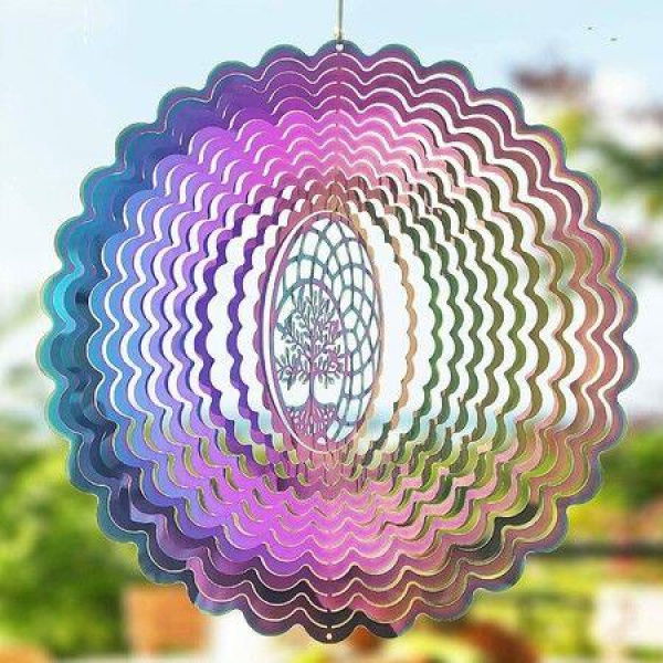 Wind Spinners-Hanging Wind Spinner Outdoor Metal Spinners For Yard Garden Backyard