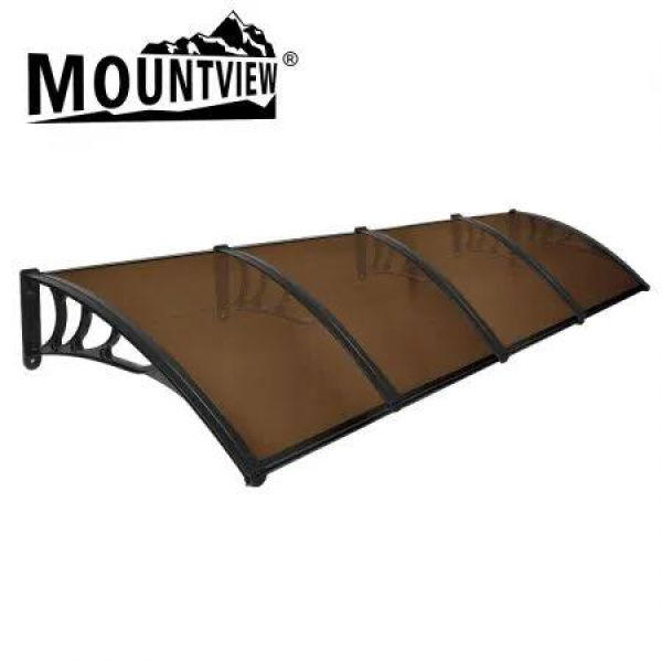 Window Door Awning Outdoor 1M X 4M Brown 1x4M