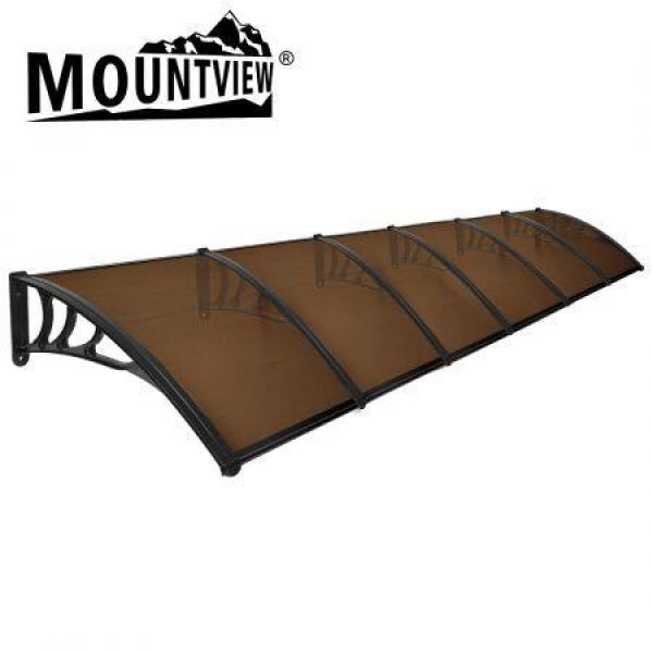 Window Door Awning Outdoor 1M X 6M Brown 1x6M