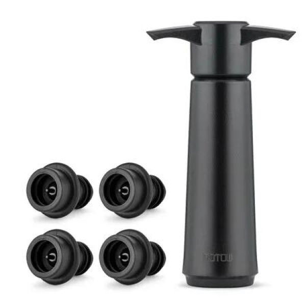 Wine Preserver Saver Pump and Vacuum Stoppers Keep Your Bottles Fresh for Longer, Perfect for Wine Enthusiasts(Wine Pump + 4 stoppers)