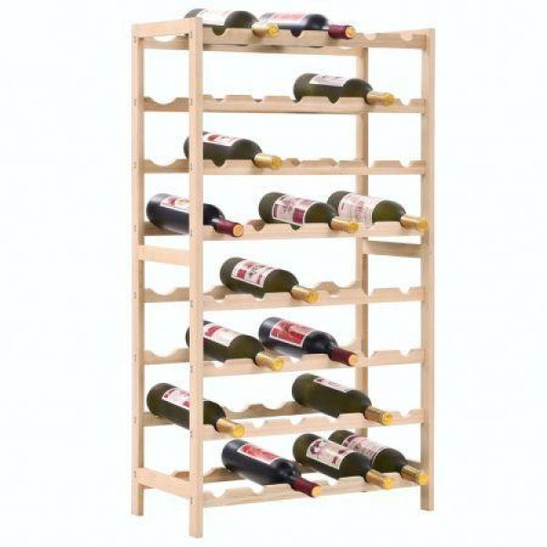 Wine Rack Cedar Wood 575x28x102 Cm