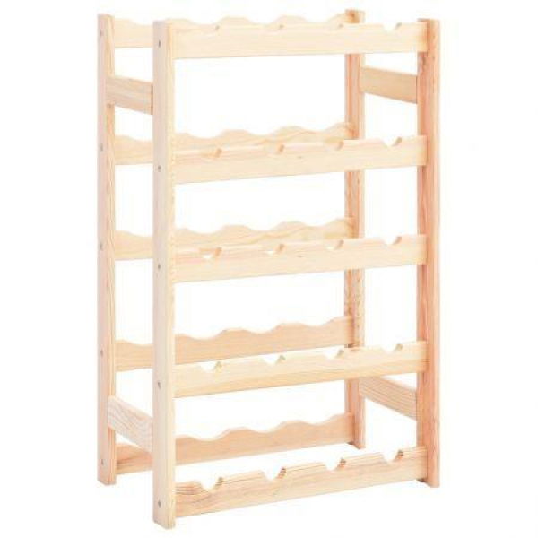 Wine Rack For 20 Bottles Solid Wood Pine