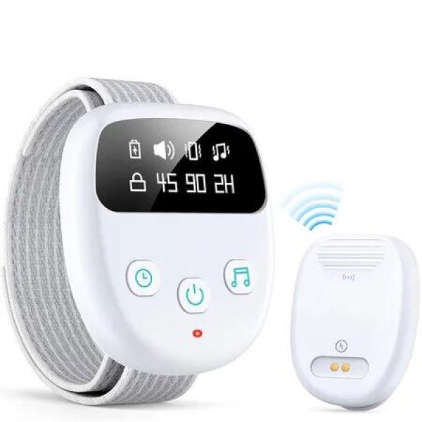 Wireless Bedwetting Alarm for Boys and Girls, Rechargeable Enuresis Alarm with 3 Modes and Timer, Bed Wetting Solutions for Elderly, Kids