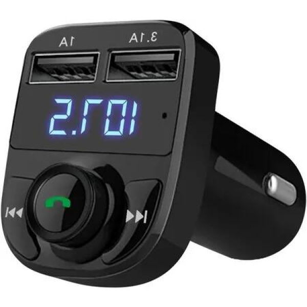 wireless bluetooth FM transmitter/MP3 audio music stereo adapter broadcast music & calls through your car stereo,2 USB port charger Compatible with all smartphones