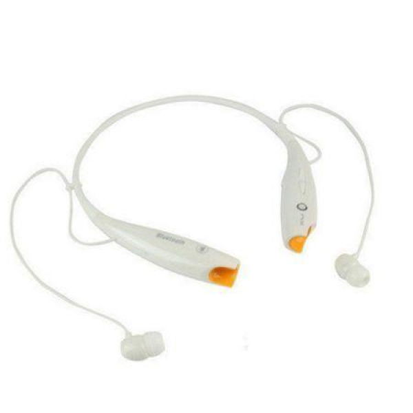 Wireless Bluetooth HandFree Sport Stereo Headset Headphone For Samsung IPhone LG - White