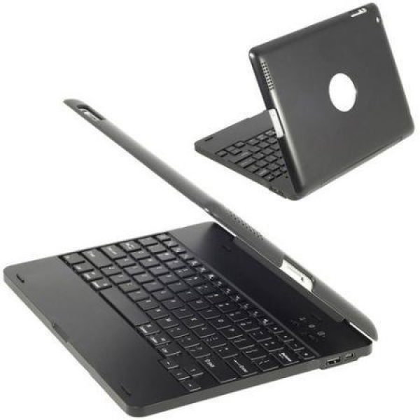 Wireless Bluetooth Keyboard Case + 4000mAh Power Bank For Apple IPad 2 3 4 - Black.