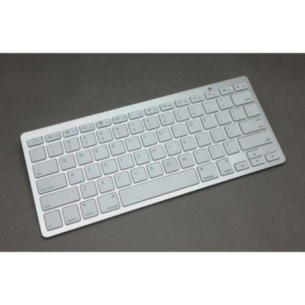 Wireless Bluetooth Keyboard Supports Battery For Apple IPad 1/2/3/4 New IPad And IPad Mini - White.