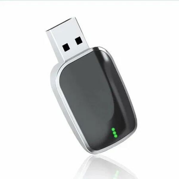 Wireless CarPlay Adapter 2 in 1 Plug and Play Android Auto and Carplay Adapter,Easy to Upgrade Wired CarPlay to Wireless