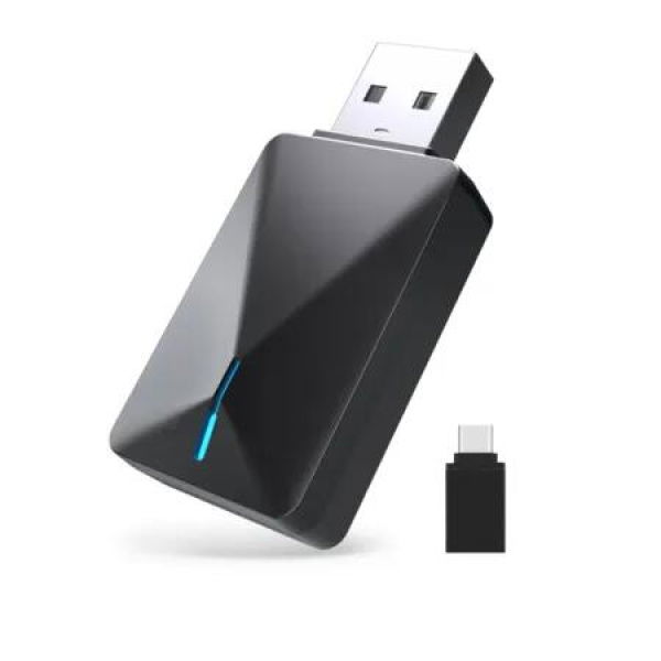 Wireless CarPlay Adapter Convert Wired to Wireless Carplay Adapter Auto Wireless Carplay Dongle & for iPhone iOS 10+/ Android 11+,Support OTA