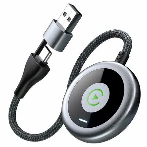 Wireless Carplay Adapter for Apple Android 2-in-1 Wireless Adapter Stable Plug Play Blutooth 5.3 Dongle Auto Convert Wired to Wireless Fast Easy Use