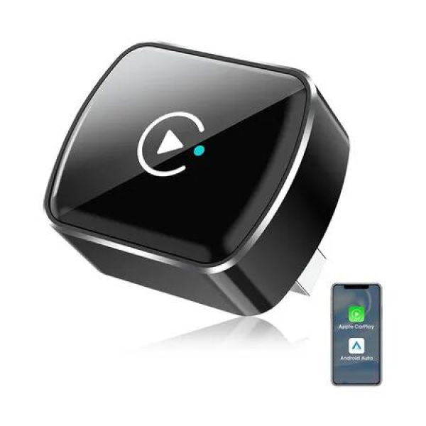 Wireless CarPlay and Android Auto Adapter, 2 in 1 Wireless CarPlay Adapter Convert Wired to Wireless, Plug and Play, Stable Connection and No Delay