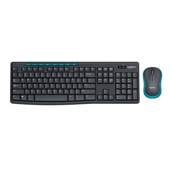 Wireless Combo MK270 Keyboard And Mouse Black And Blue