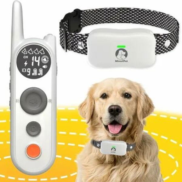 Wireless Dog Fence Dog Training Collar 3Mode Fence Dogs Covers 6100 Ft Dog Training Collar Waterproof Wireless Pet Fence 3 Training Modes 2 Recievers