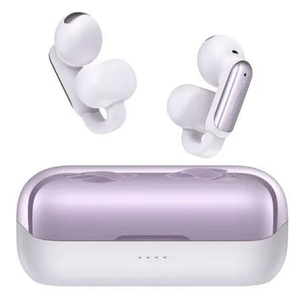 Wireless Earbuds Clear Call Bluetooth 5.4 Open Earphones with ENC, PX5 Waterproof Wireless Clip-on Earbud,32H Playtime Earbuds(Purple)