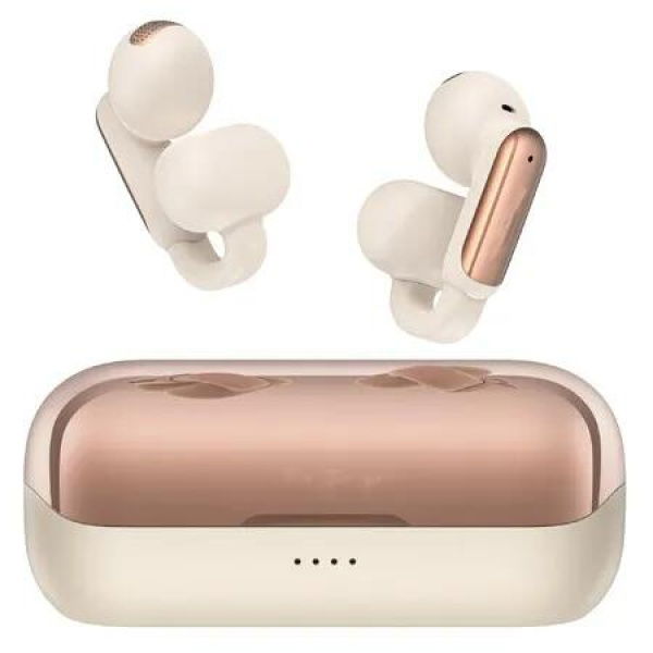 Wireless Earbuds Clear Call Bluetooth 5.4 Open Earphones with ENC, PX5 Waterproof Wireless Clip-on Earbud,32H Playtime Earbuds(Rose Gold)