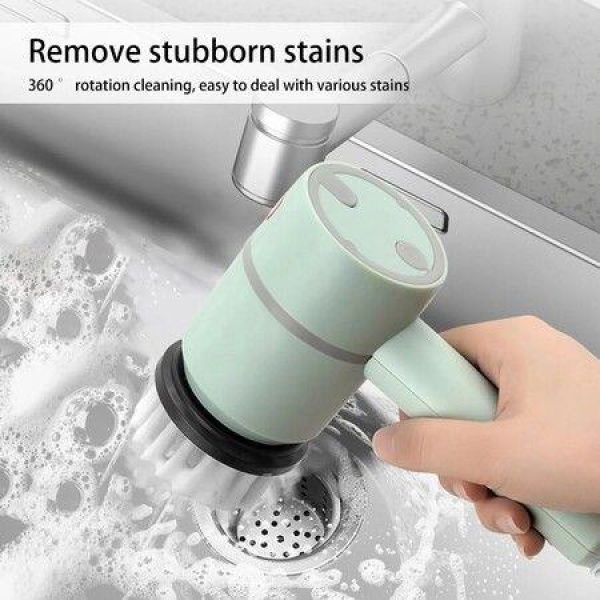 Wireless Electric Cleaning Brush Kitchen Dishwashing Brush Household Tools