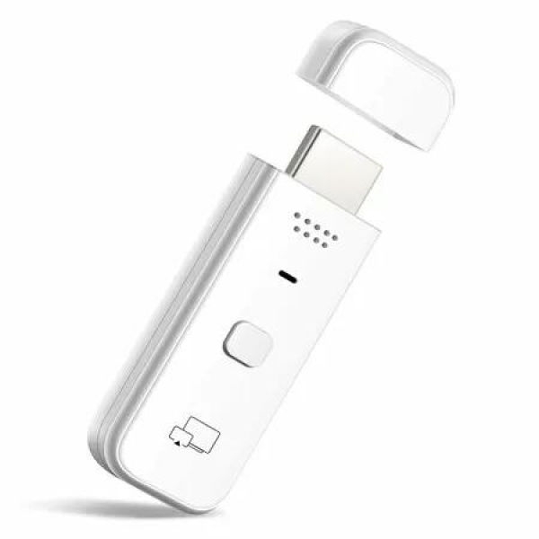 Wireless HDMI Transmitter and Receiver,4K Decode 1080P Output 2.4G 5G Display Adapter Plug Play Portable Streaming Video Audio to Monitor from PC DV HDTV