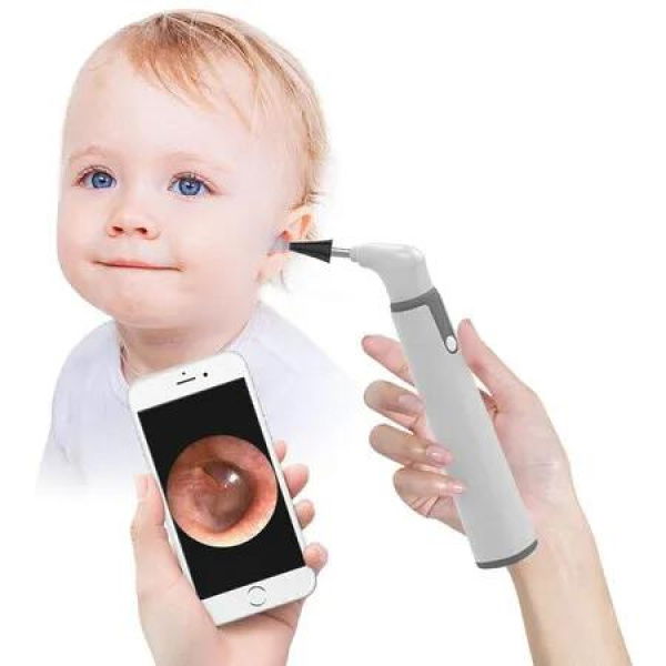 Wireless Otoscope, 3.9mm Ultra Thin WiFi Ear Scope Camera Compatible with Android and iPhone