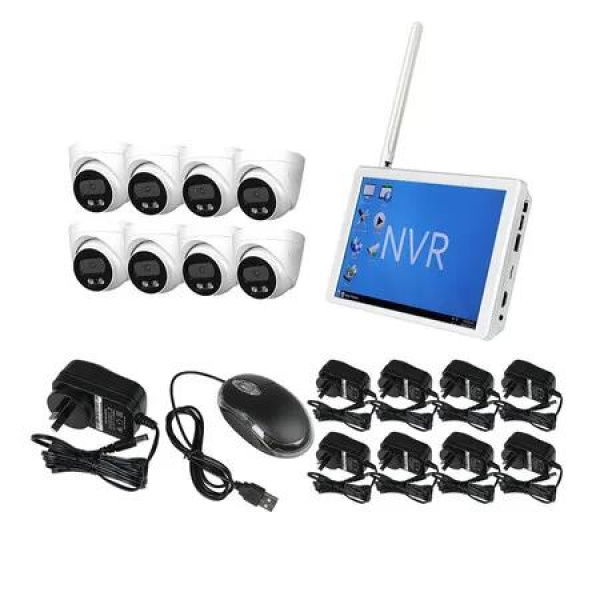 Wireless Security Camera System Set Round