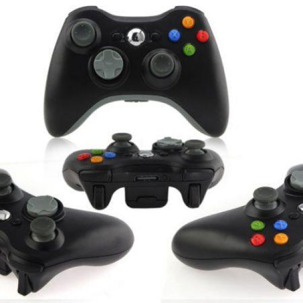 Wireless Shock Game Controller For Microsoft XBox360 Black