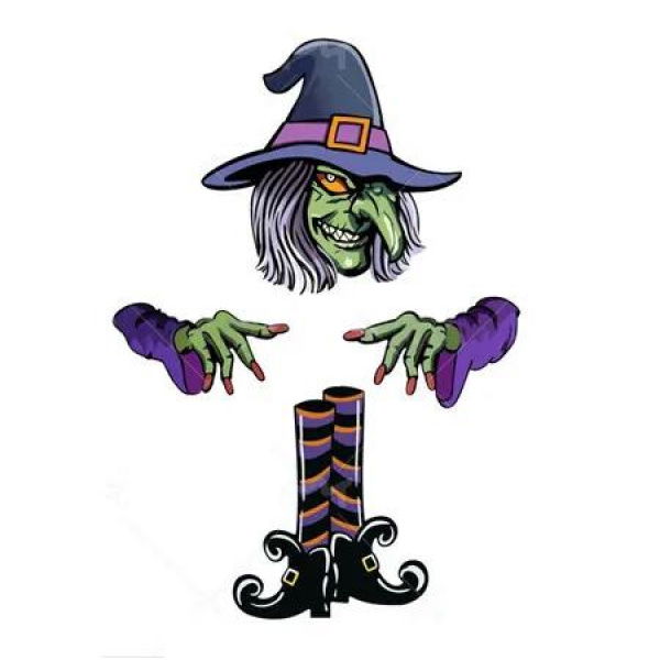 Witch Pattern Christmas Tree Plug In Decoration Halloween Decoration Ideal For Halloween Christmas Ghost Festival And Festive Events