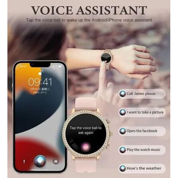 Women Smart Watch with Touchscreen AI Voice Control Stylish and Functional