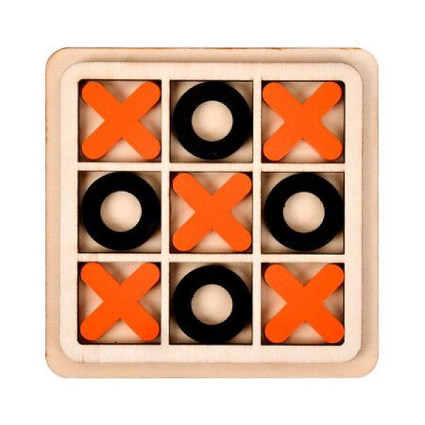 Wooden Board Game Tic Tac Toe Table Chess Toys Improve Intelligence Chess