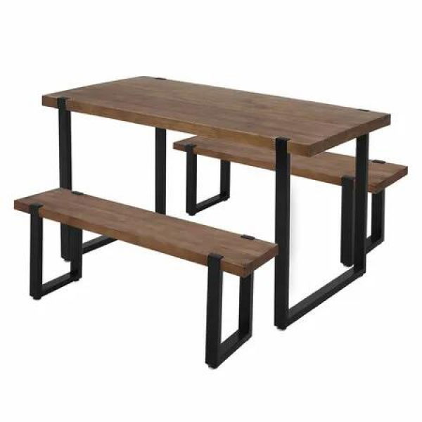 Wooden Dining Sets 1XTable+2X