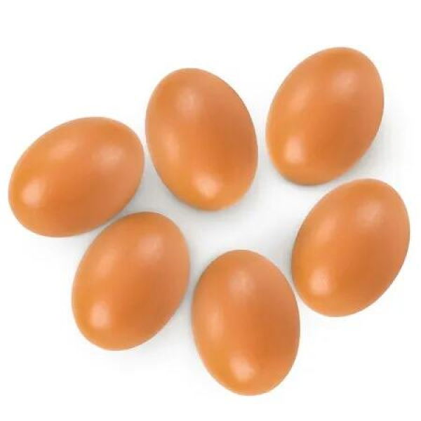 Wooden Eggs Fake Eggs Dummy Eggs Nest Eggs Help Laying Hen Agricultural Tool Eggs for Nesting Box (6 Pack)