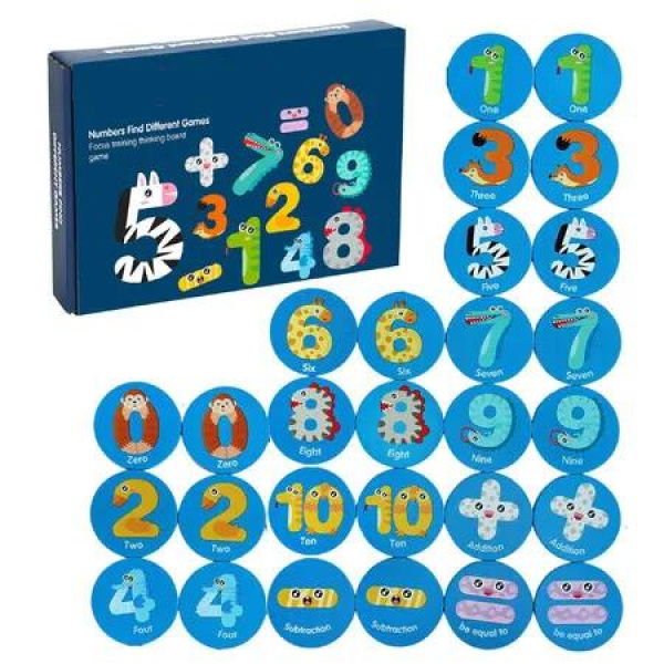 Wooden Memory Game Montessori Toys Educational Intelligence and Memory Development Toys Gifts for Kids Ages 3+