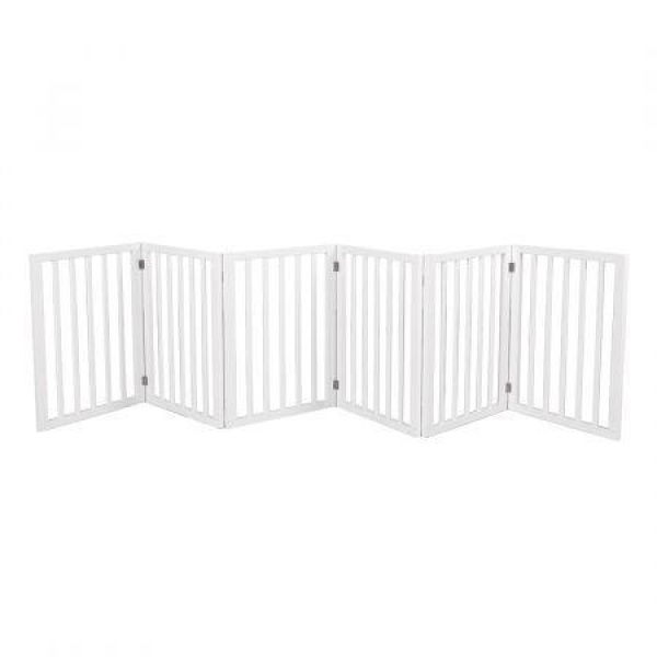 Wooden Pet Gate Dog Fence Safety White 100 Pack