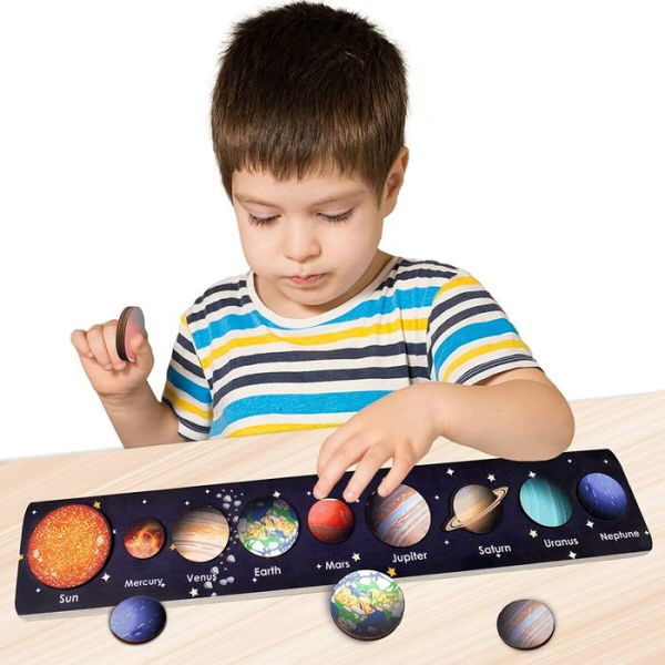 Wooden Puzzles For Toddlers Space Puzzle For Solar System Educational Preschool Learning Puzzle Montessori Early Activities For Kids