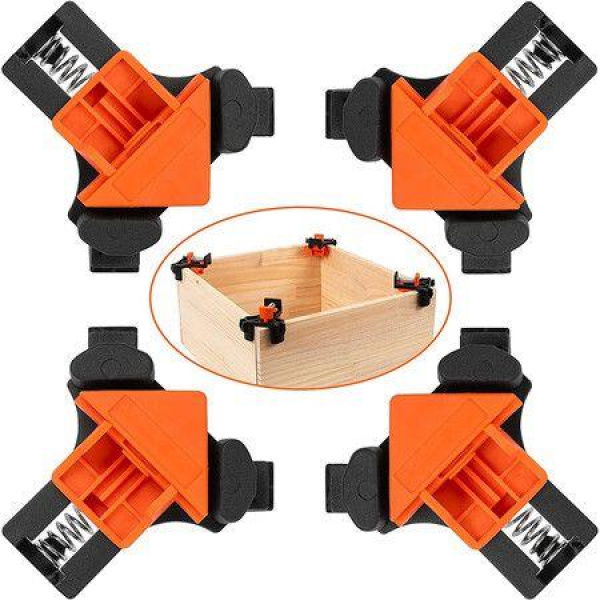 Woodworking Corner Clip Right Angle Clip Fixing 4 Pcs Clamp Tool Set With Adjustable Hand Tools