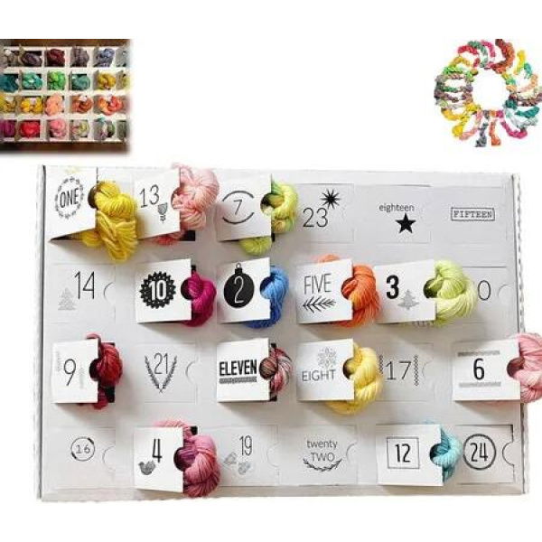 Wool Advent calendar 2024 24 Days Christmas Countdown