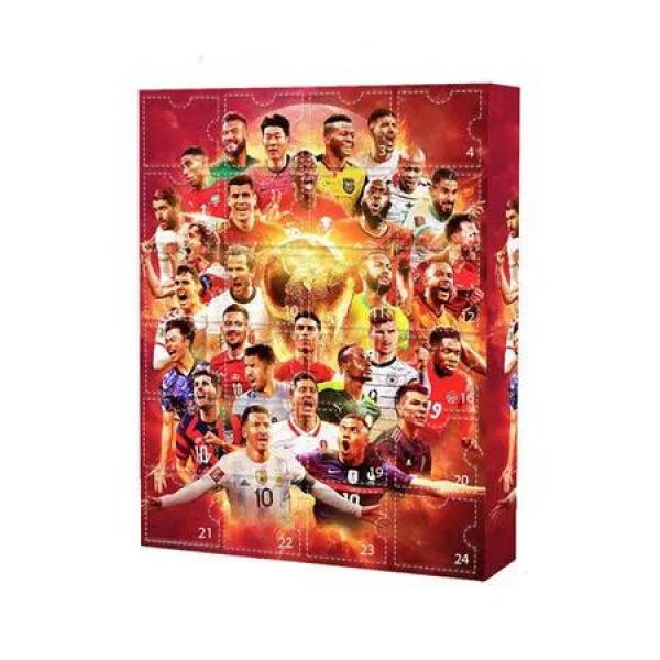 World Cup Advent Calendar for Boys Girls Kids, Football Gifts Party Favors 24 Days Countdown to Christmas Surprise Gifts for Little Football Fans