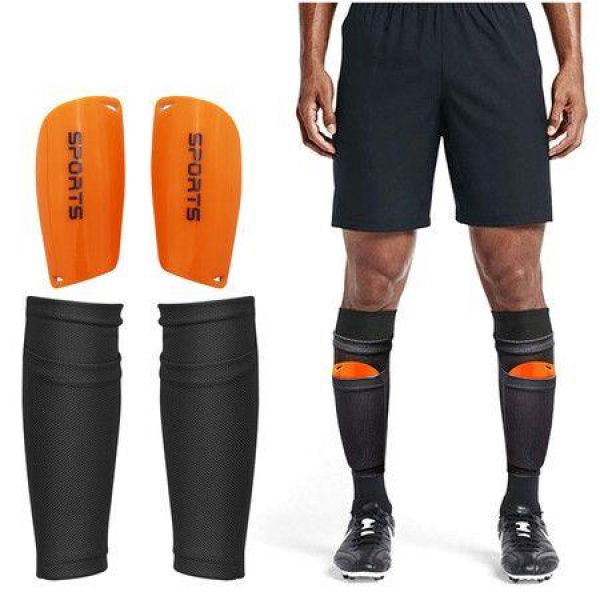 Worthwhile Football Shin Guard Padded Sock For Teenagers Protective Legging Gear (1 Pair).