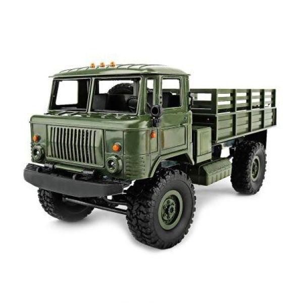 WPL B-24 1:16 2.4G DIY Mini Off-road RC Military Truck Four-wheel Drive / 10 Km/h Maximum Speed.