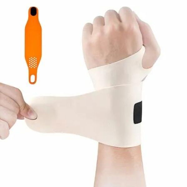 Wrist Brace,Wrist Support,Ulnar Wrist Brace Ultra-Thin Elastic for Tear,Wrist wraps Repetitive Wrist Use Injury,Fits Both Wrists,White