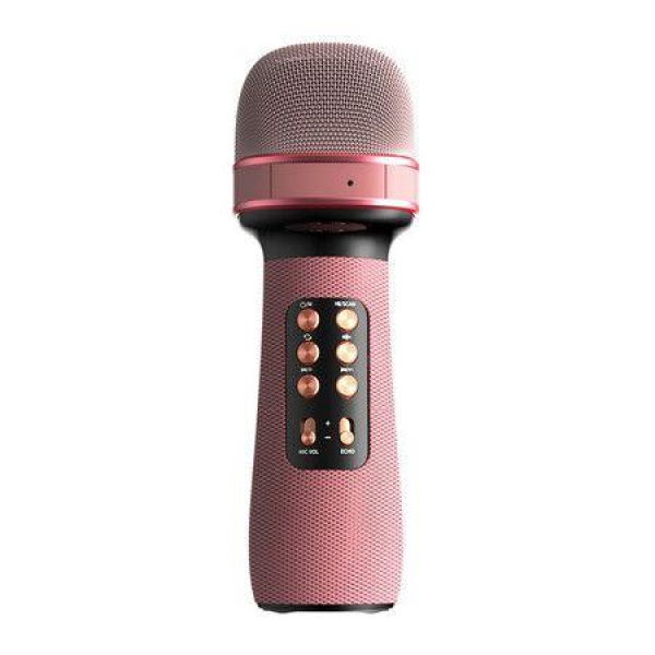 WS-898 Karaoke Bluetooth-Compatible Microphone Handheld Wireless Music Sing Mic For Home KTV Tool Friends Gift Pink