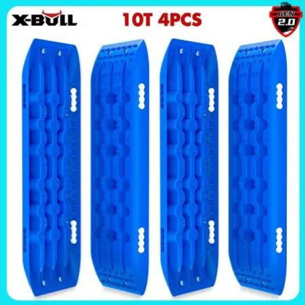 X-BULL Recovery tracks Sand tracks 2 pairs Sand / Snow / Mud 10T 4WD Gen 2.0 - blue