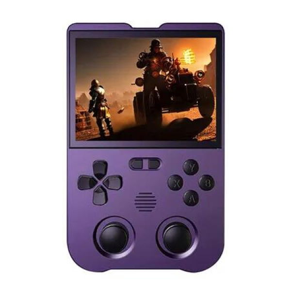 XU10 Retro Handheld Game Console with 10000+ Games , 64G 3.5 inch IPS Screen Linux System, Portable Video Game Console (Purple)