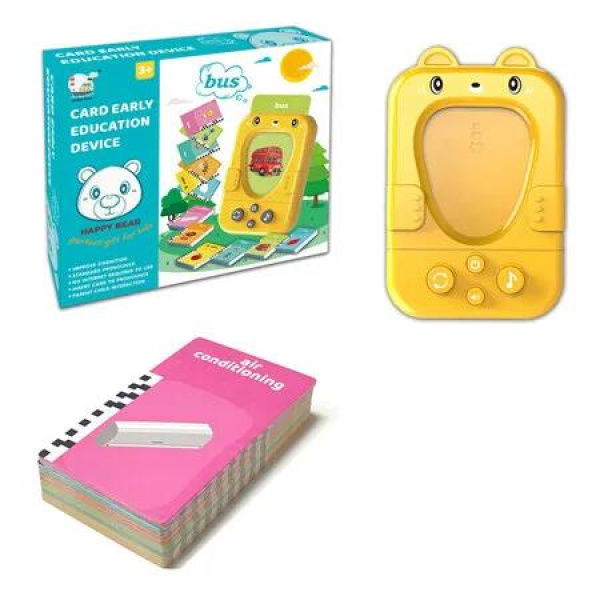Yellow Childrens Educational Enlightenment Card Machine Early Education Point Reading Toy English Learning