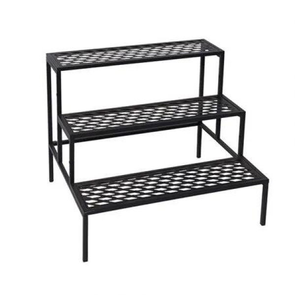 YES4HOMES 3 Tier Metal Plant Stand Flower Pot Planter Garden Display Rack Balcony Shelf