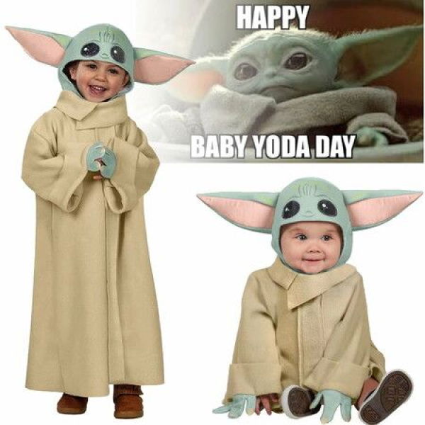 Yoda Baby Childrens Clothing Stage Performance Cosplay Costume Size M