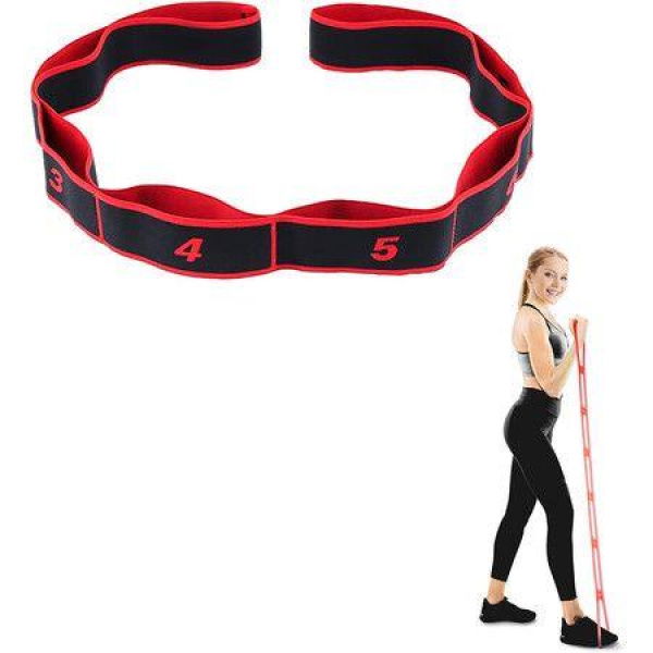 Yoga Elastic Belt Retractable Fitness Belt Latin Exercise Belt Stretchy Elastic Durable Exercise Belt Used For Latin Yoga Pilates Fitness